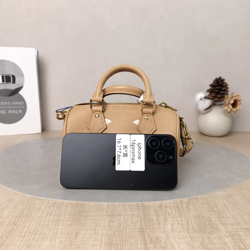 Louis Vuitton Crossbody Bag Speedy Nano · White Empreinte Embossed Calfskinnano16 × 7.5 × 10 cm — cover view 5 of 6