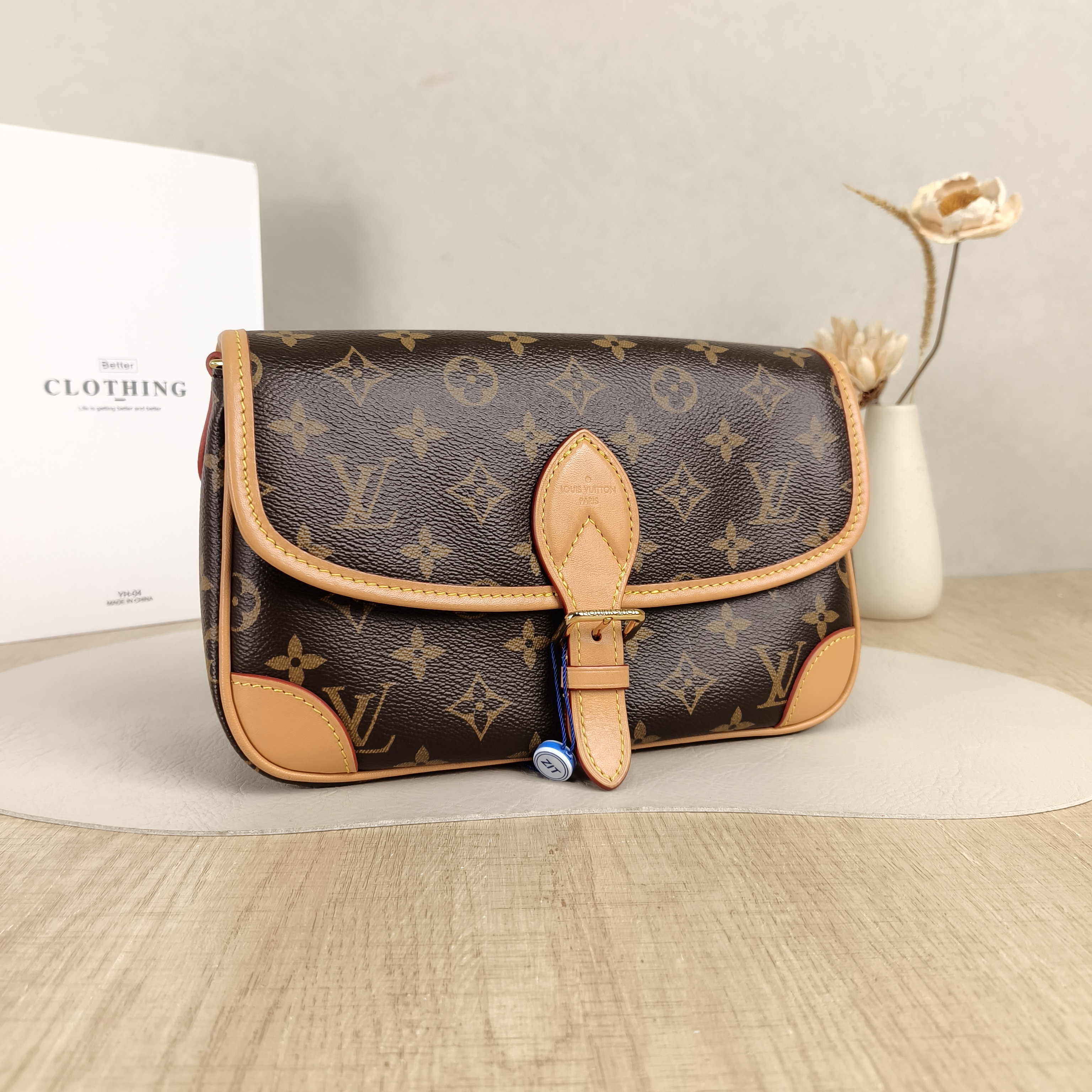Louis Vuitton Crossbody Bag Diane Baguette Bag Shoulder Strap PVC Small24 × 9 × 15 cm — cover view 6 of 6