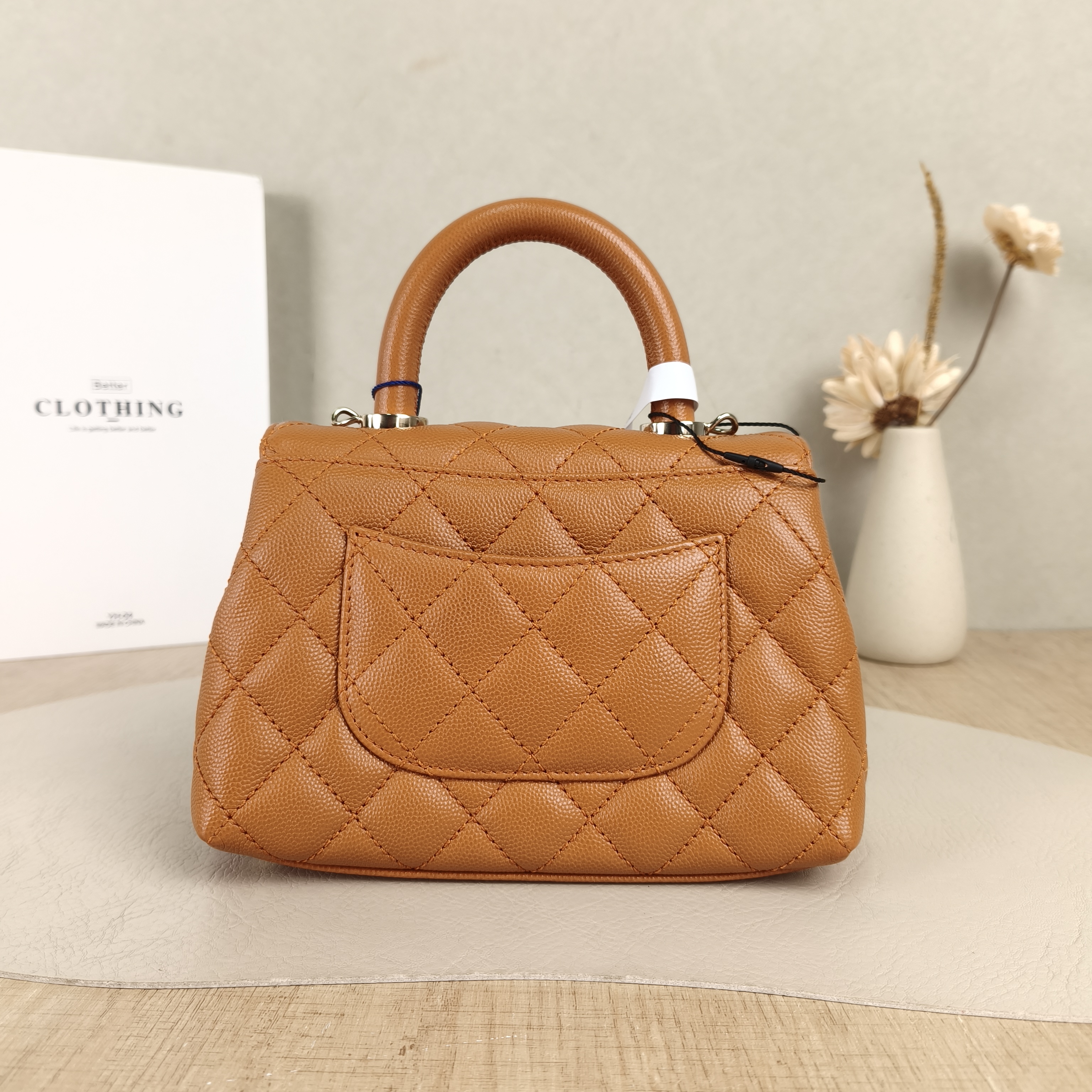Chanel Crossbody Bag Coco Handle Grained Calfskinmini19 × 9 × 13 cm — cover view 4 of 6