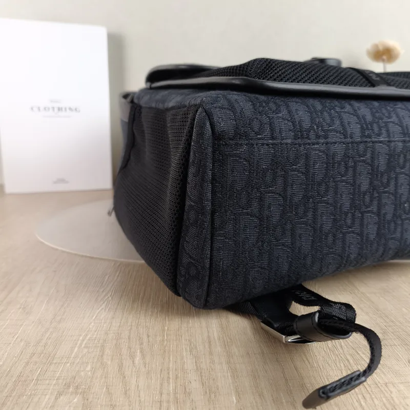 DIOR Backpack Black Canvas 32.5*13.5**42 — detail view 8 of 11