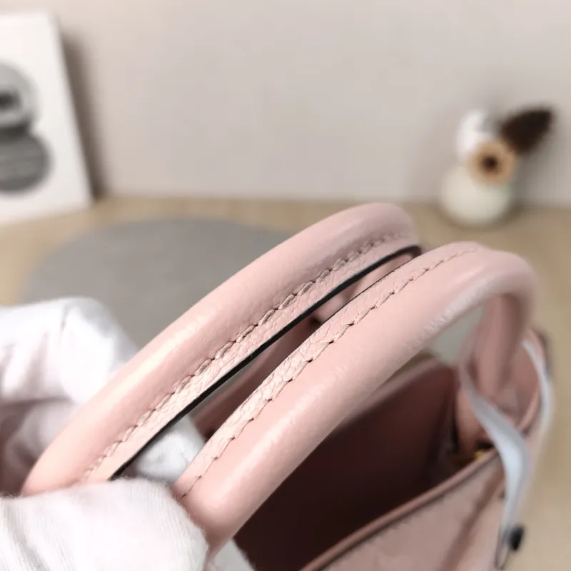 Louis Vuitton Top Handle Bag Montaigne Pink Calfskin BB29 × 13 × 20 cm — detail view 13 of 14