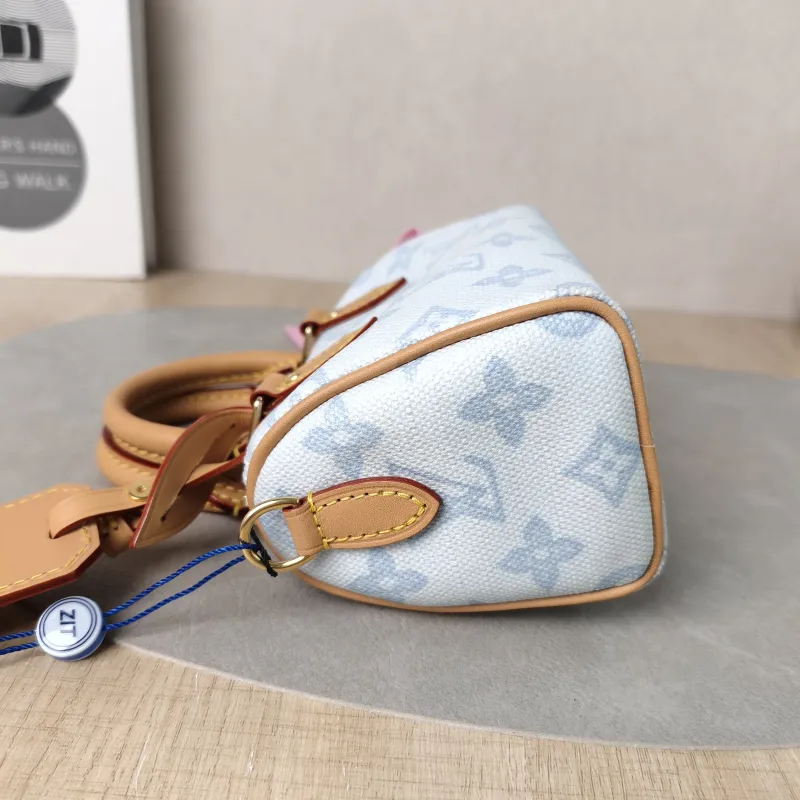 Louis Vuitton Crossbody Bag Speedy Nano Blue PV Cnano16 × 7.5 × 10 cm — detail view 1 of 15