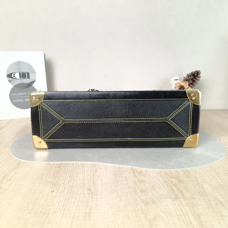 Louis Vuitton Top Handle Bag Suhali Vintage Black Lambskin One Size 36 × 12 × 22 cm — cover view 2 of 5