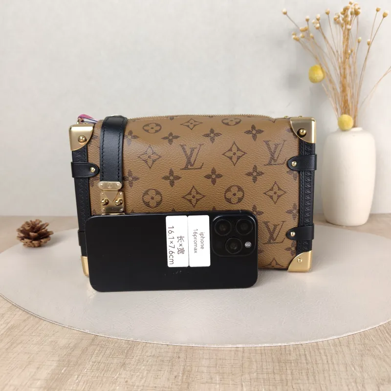 Louis Vuitton Crossbody Bag Side Trunk Box Monogram PVC Medium 23.5 × 8.5 × 16 cm — cover view 4 of 5