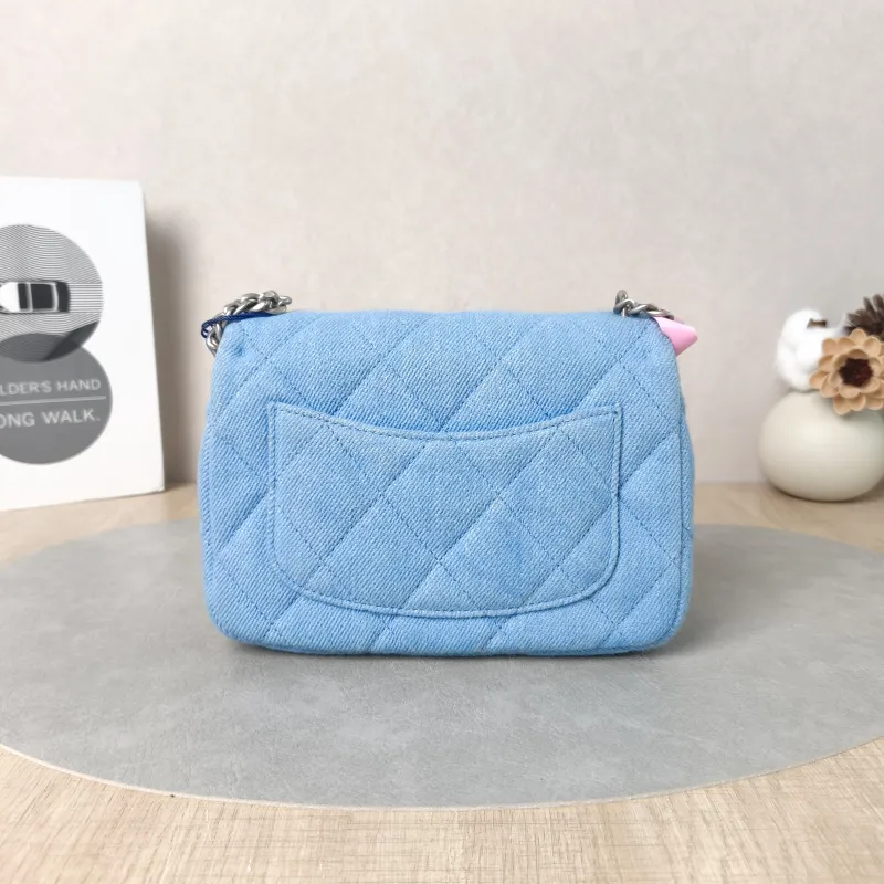 Chanel Crossbody Bag Blue mini19 × 8 × 14 cm — cover view 6 of 6