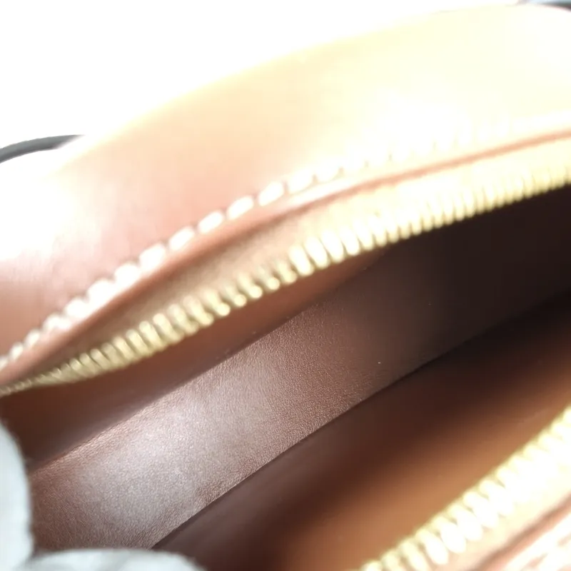 CELINE Crossbody Bag Cuir Triomphe Brown Calfskin Small 16 × 4 × 12.5 cm — detail view 9 of 12