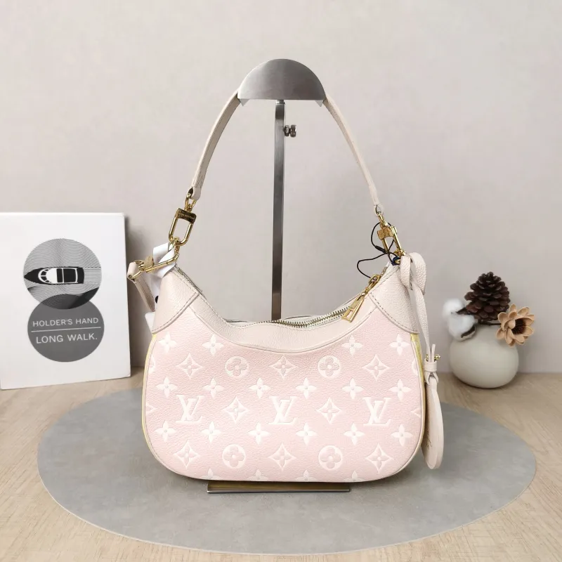 Louis Vuitton Shoulder Bag Bagatelle Pink · White · Yellow Empreinte Embossed Calfskin Monogram Small24 × 7 × 18 cm