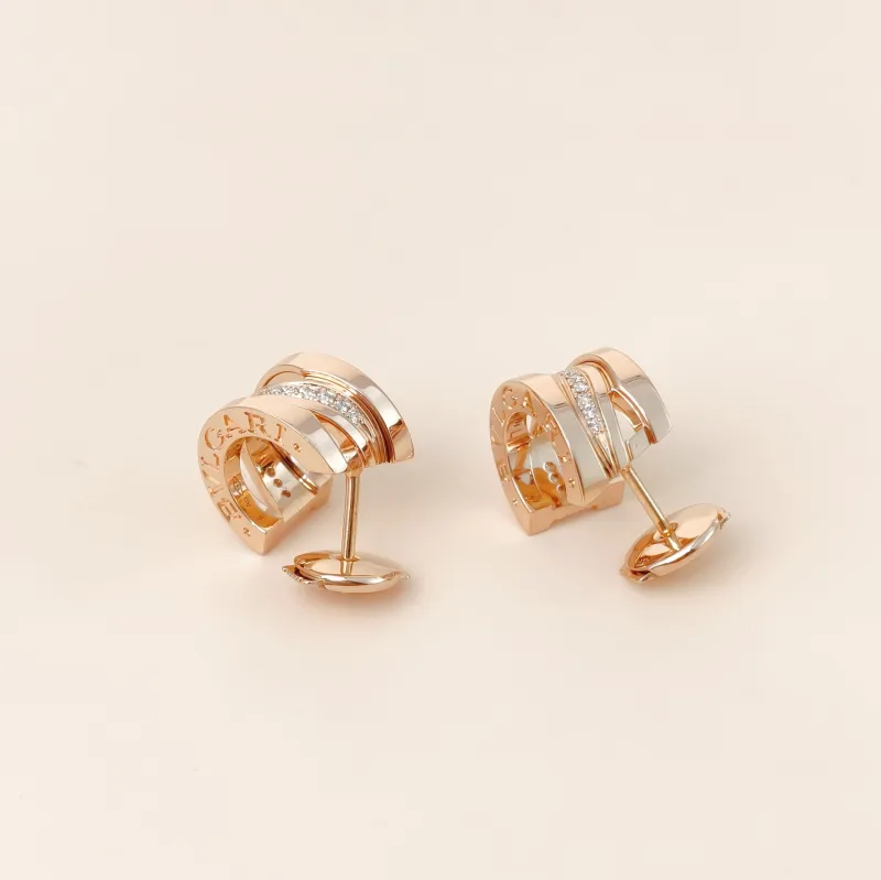 Bvlgari Earrings B.ZERO1Collection Earrings Rose Gold Diamond18KR ose Gold One Size — cover view 3 of 11