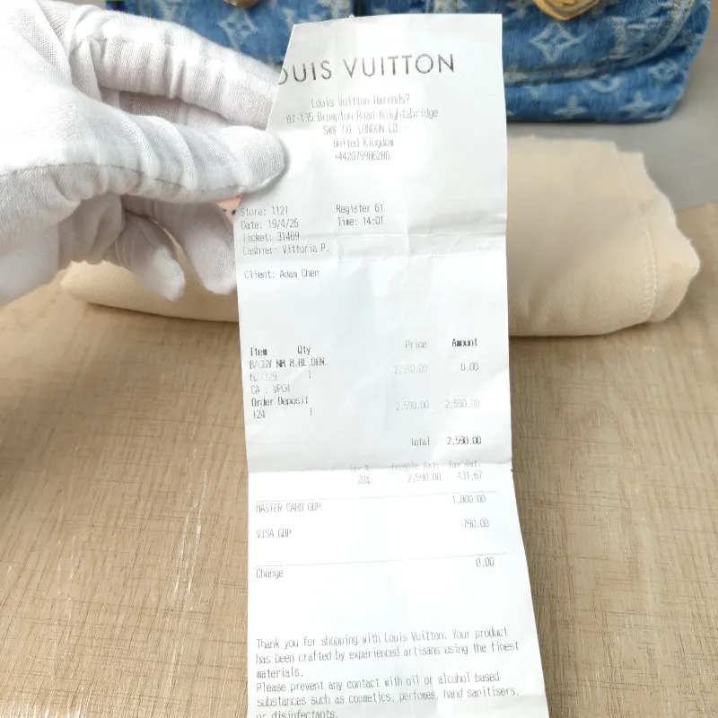 Louis Vuitton Shoulder Bag Baggy hobo Shoulder Bag Blue One Size 30 × 13 × 22 cm — detail view 9 of 13