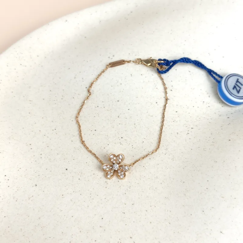 Van Cleef & Arpels Bracelet Frivole Collection Pavé Diamond Bracelet Rose Gold Diamond18KR ose Goldmini1.1 × 1 × 17.5 cm — cover view 2 of 7