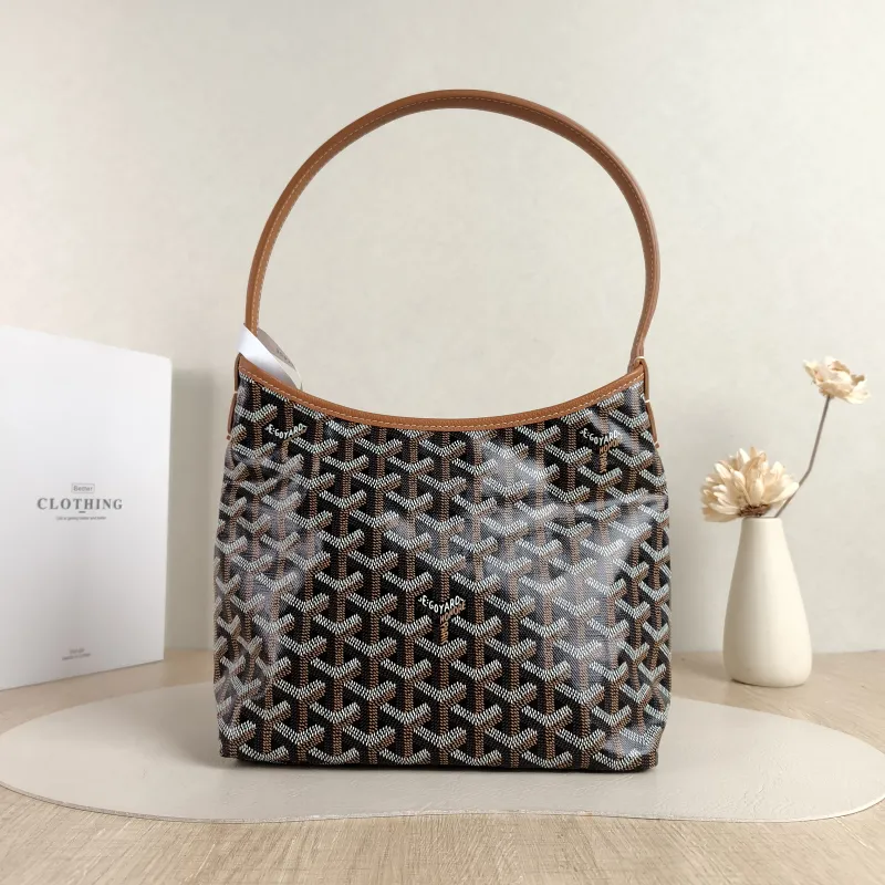 GOYARD Shoulder Bag Brown PVC Mini 29 × 11 × 18.5 cm