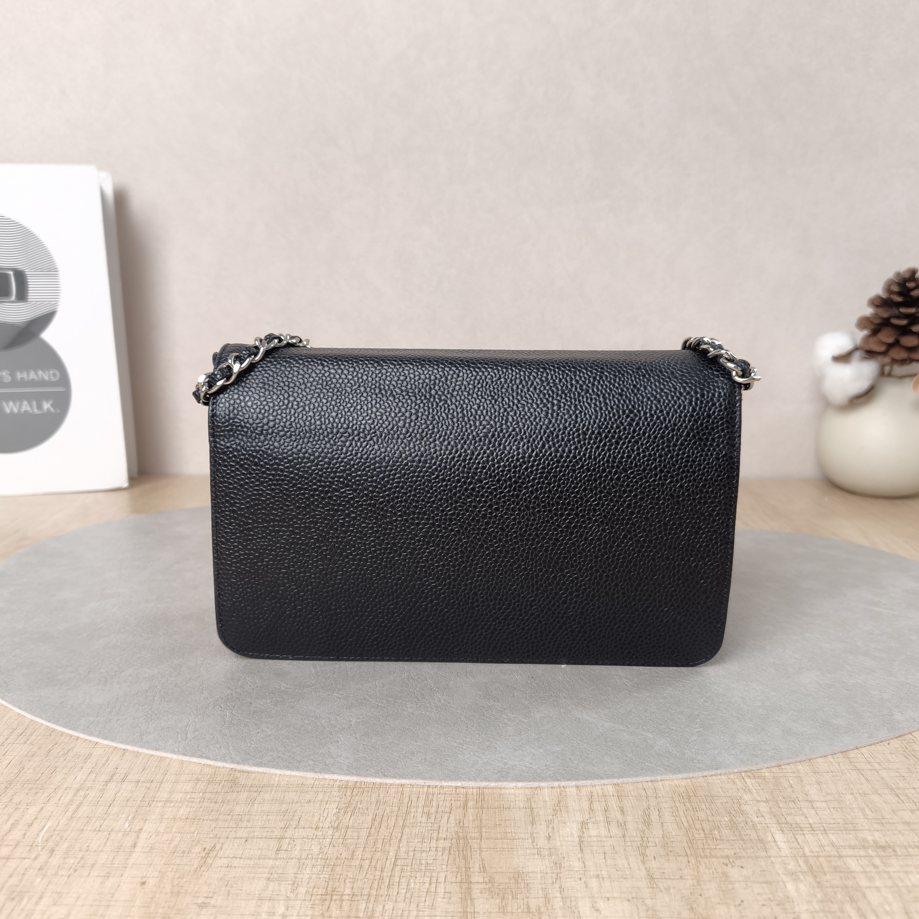 Chanel Crossbody Bag Classic Flap WOC CF WOCWOC Bag Black Calfskinmini19.2 × 3.5 × 12.3 cm — cover view 2 of 5