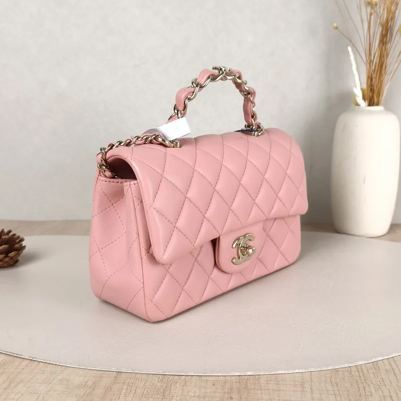 Chanel Crossbody Bag23k logo mini Pink Lambskin mini20 × 6 × 12 cm — cover view 5 of 5