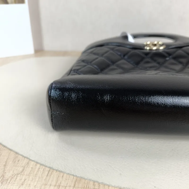Chanel Crossbody Bag 31Bag Black Waxed Leather Mini 23 × 5.5 × 22 cm — detail view 9 of 13