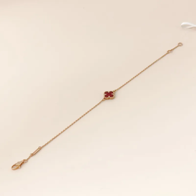 Van Cleef & Arpels Bracelet Alhambra Alhambra Collection Single-Motif Bracelet 18KR ose Gold Sweet Mini 17.5cm — cover view 7 of 8