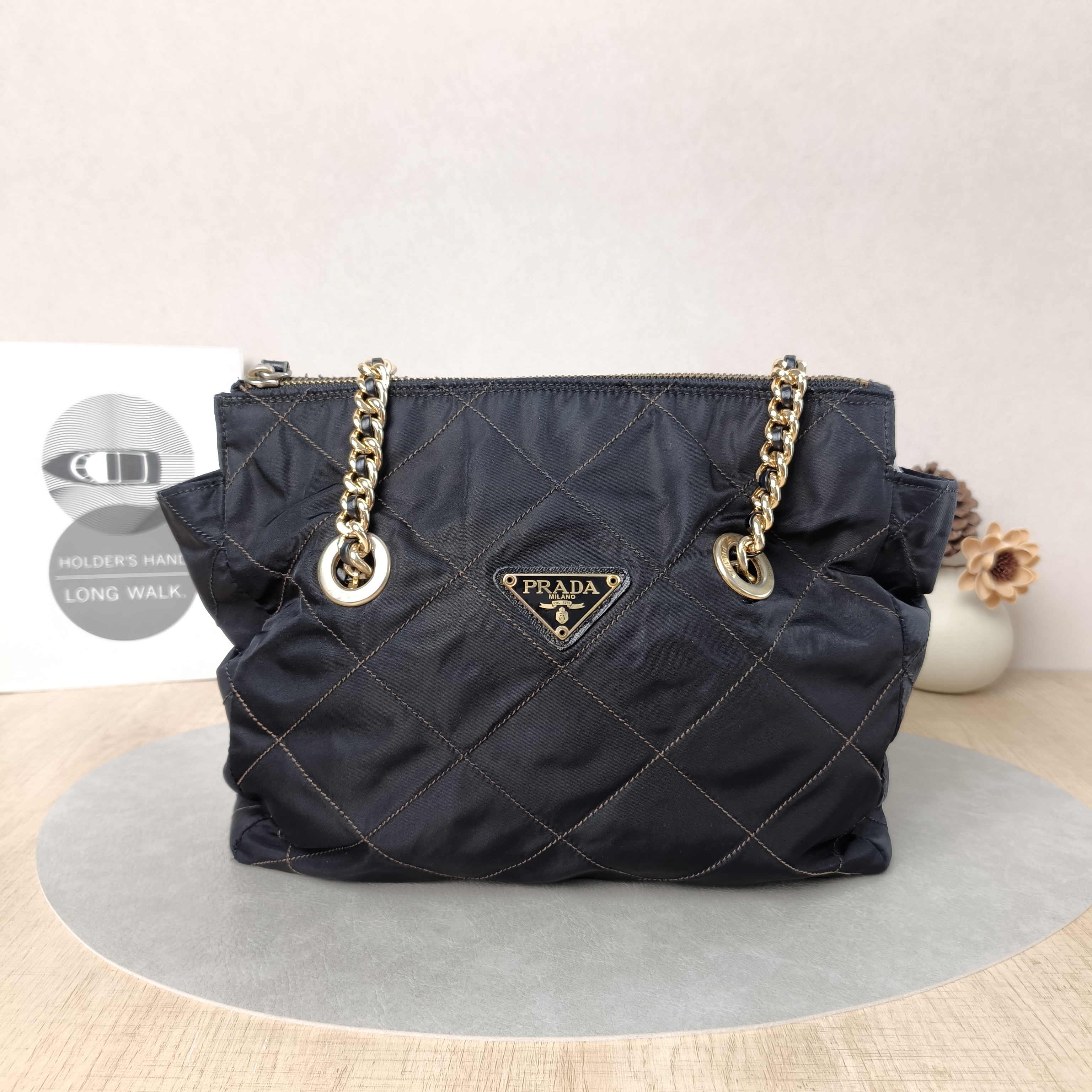 PRADA Shoulder Bag Re-Edition Black Nylon One Size27 × 5 × 23 cm