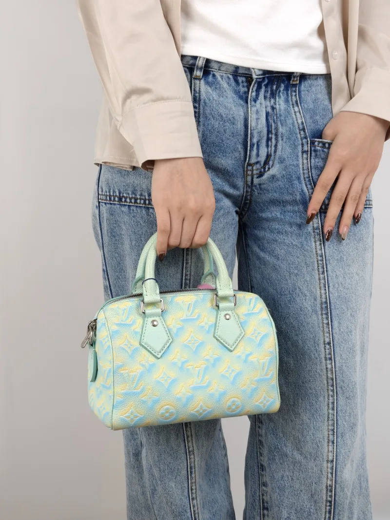 Louis Vuitton Crossbody Bag Speedy20 Collection Calfskin One Size 20.5 × 12 × 13.5 cm — on-model view 1 of 3
