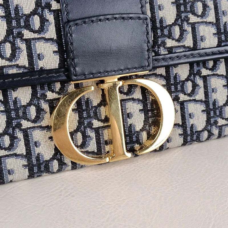 DIOR Crossbody Bag Edition Chain Shoulder Crossbody Bag Blue Canvas One Size 27.5 × 3 × 12.5 cm — detail view 7 of 12