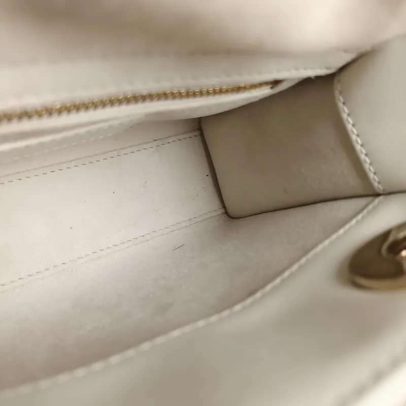 DIOR Crossbody Bag Lady Lady Dior Bag White Lambskin Mini 17 × 7 × 15 cm — detail view 8 of 11