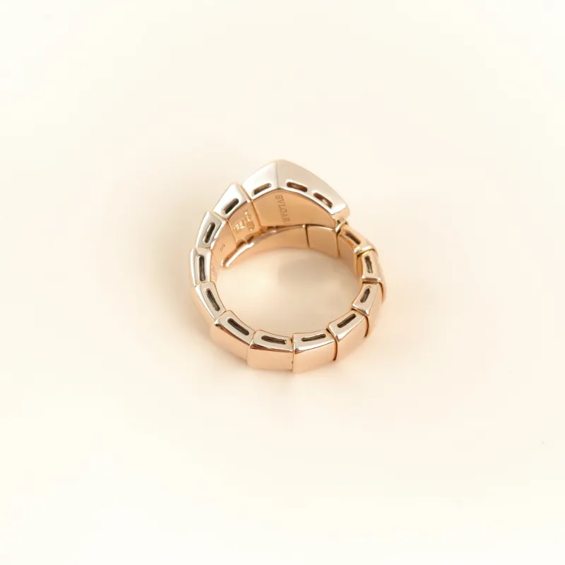 Bvlgari Ring Serpenti Viper Collection Ring Rose Gold Diamond18KR ose Gold One Size s — cover view 4 of 5