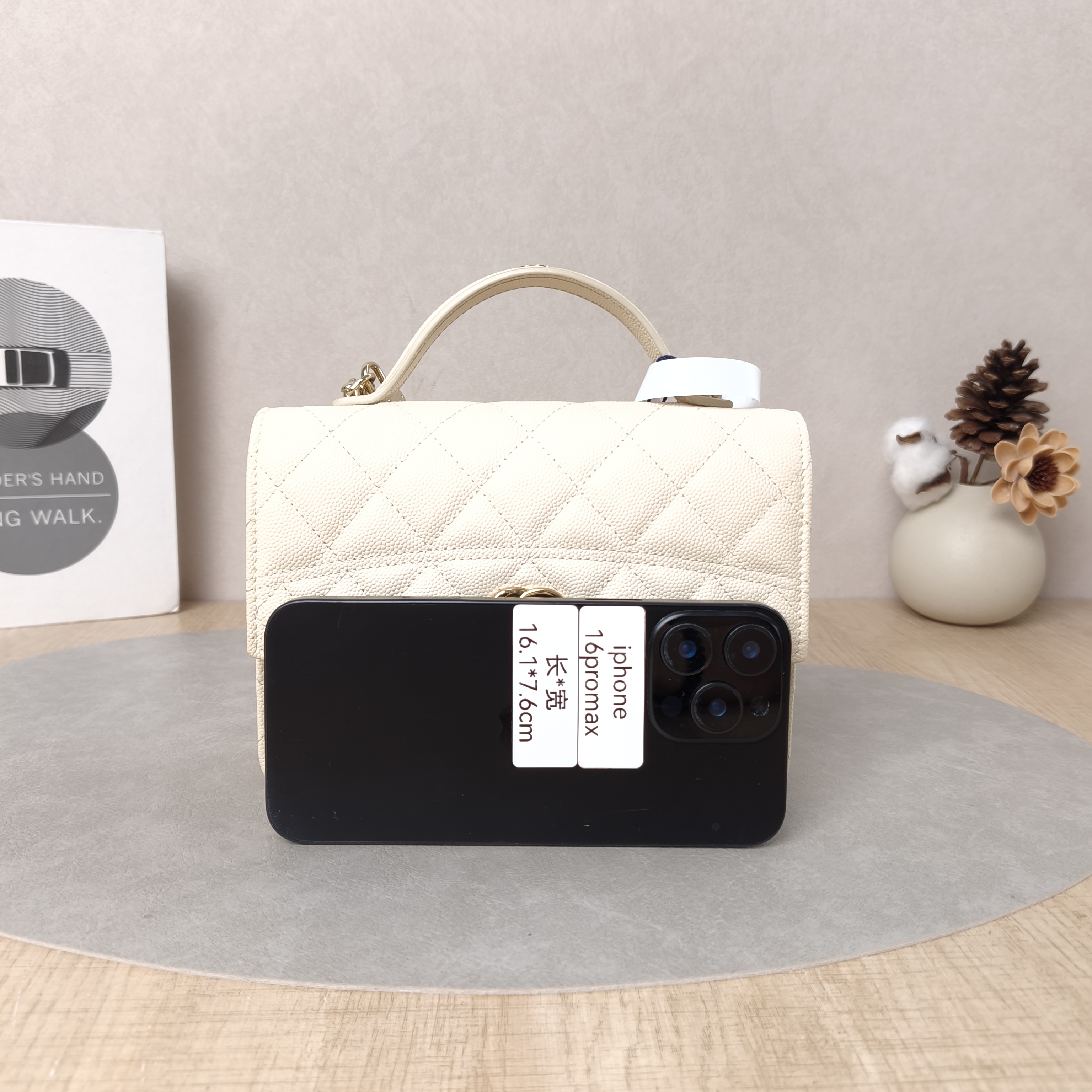 Chanel Backpack Backpack Beige Grained Calfskin One Size18.2 × 5 × 14 cm — cover view 5 of 6