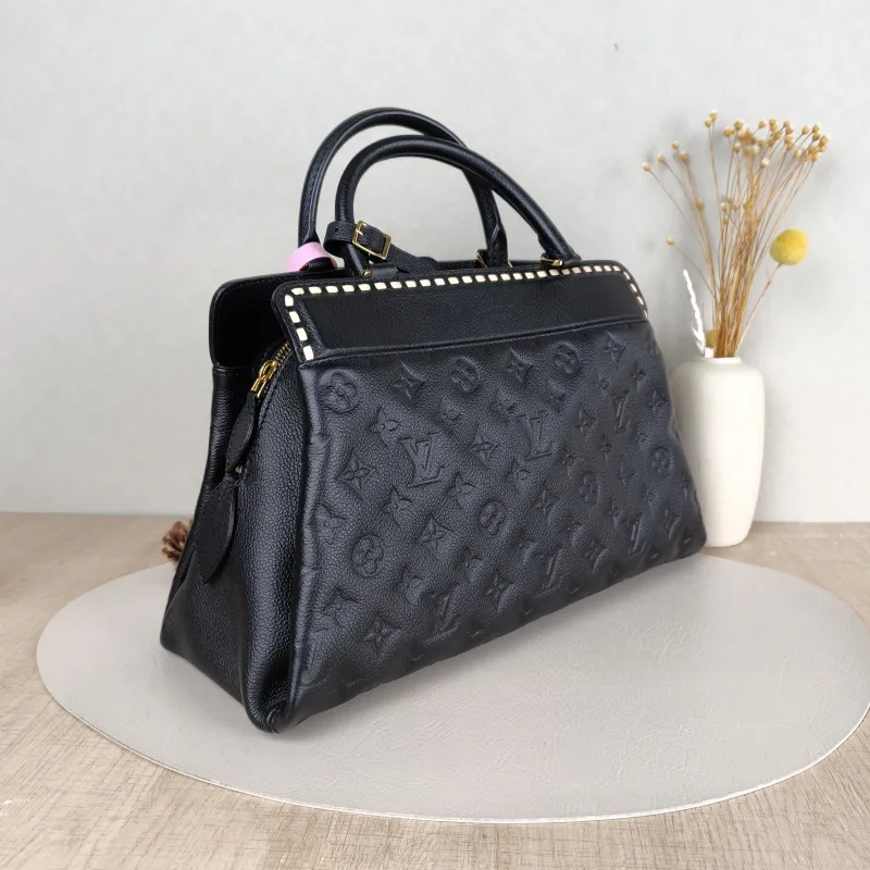 Louis Vuitton Top Handle Bag VOSGES Top Handle Crossbody Bag Black Calfskin One Size 35 × 13 × 22 cm — cover view 4 of 5