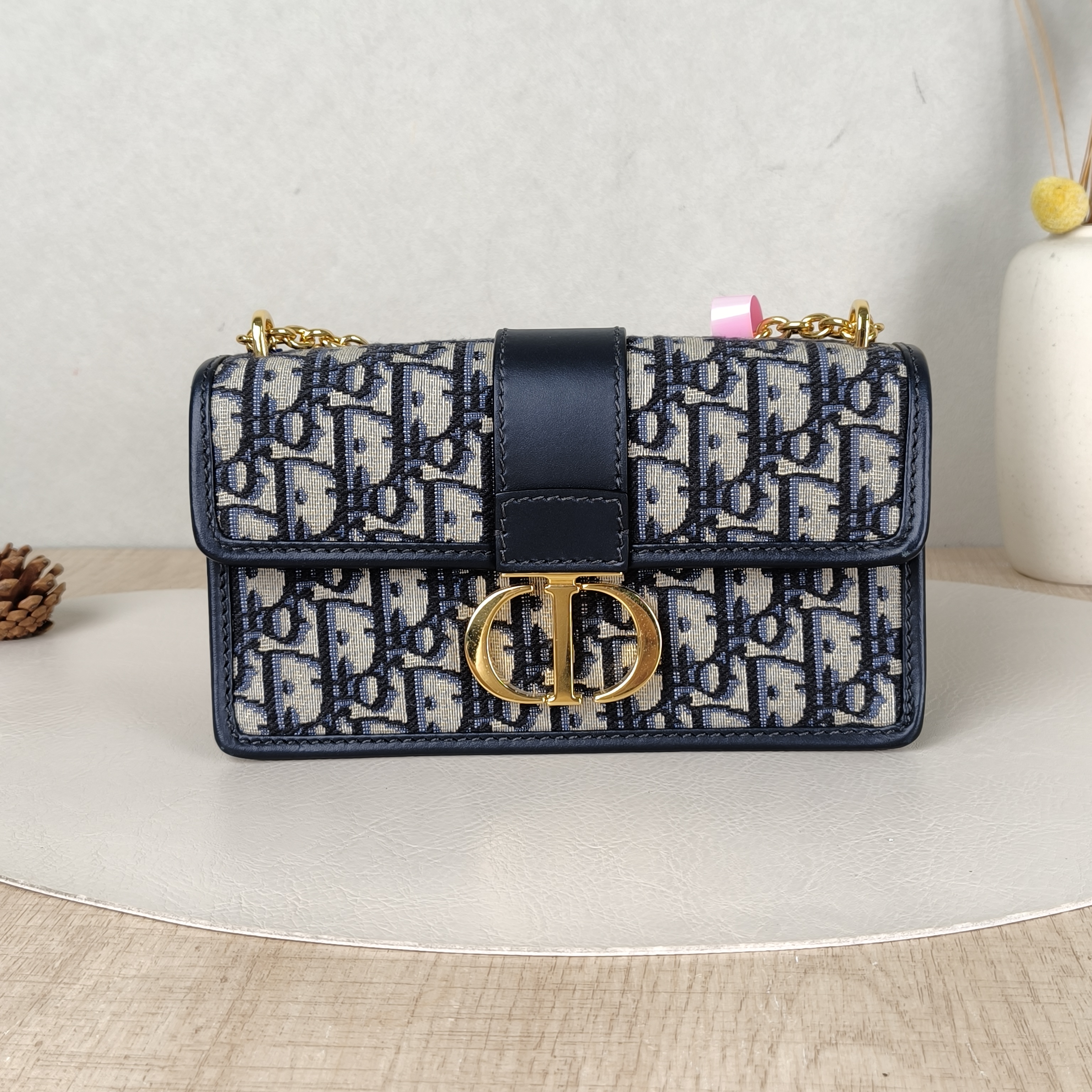 DIOR Crossbody Bag30 Montaigne East-West 30Blue Canvas Small21 × 6 × 12 cm