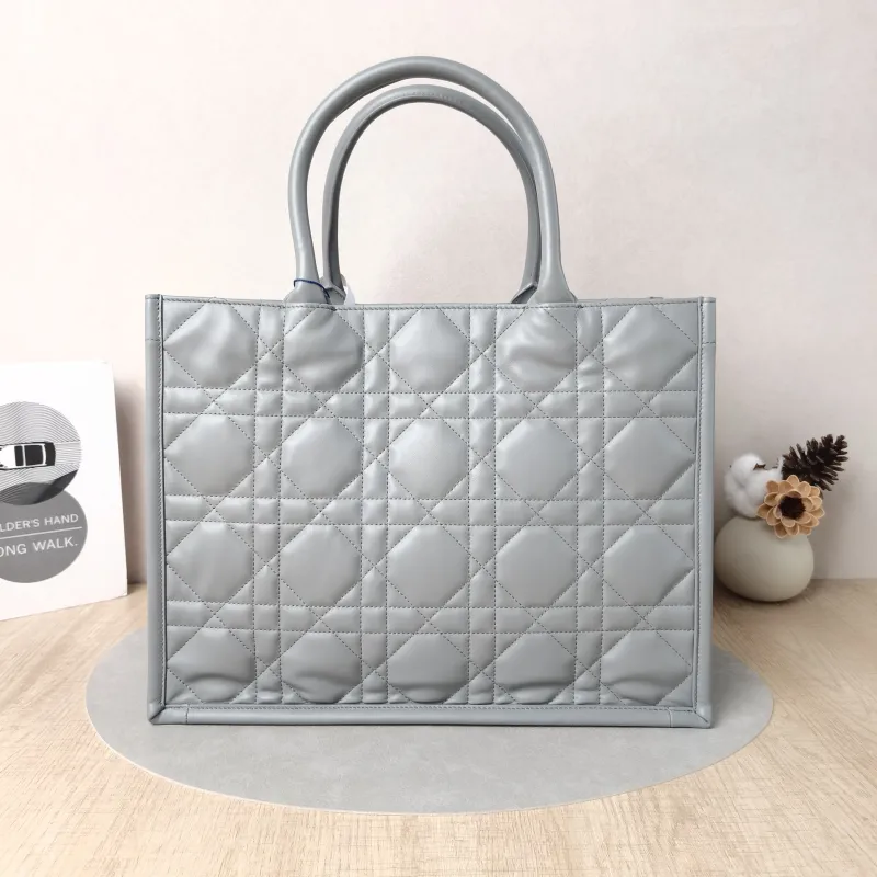 DIOR Top Handle Bag Book Tote Green Calfskin Medium 36 × 16.5 × 27.5 cm — cover view 6 of 6
