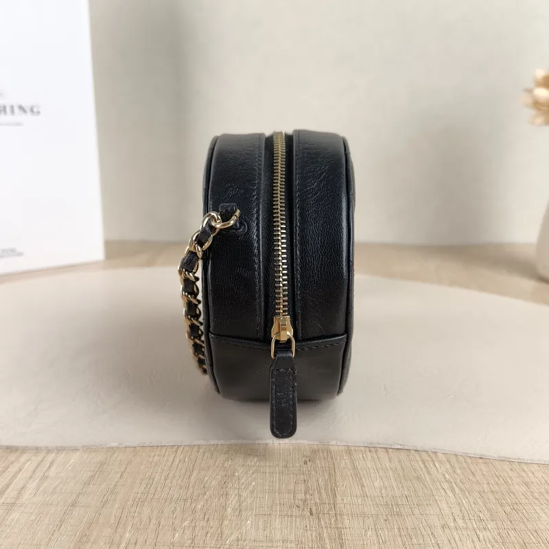 Chanel Crossbody Bag Crossbody Bag Black Waxed Leather One Size12 × 5 × 12 cm — detail view 12 of 12