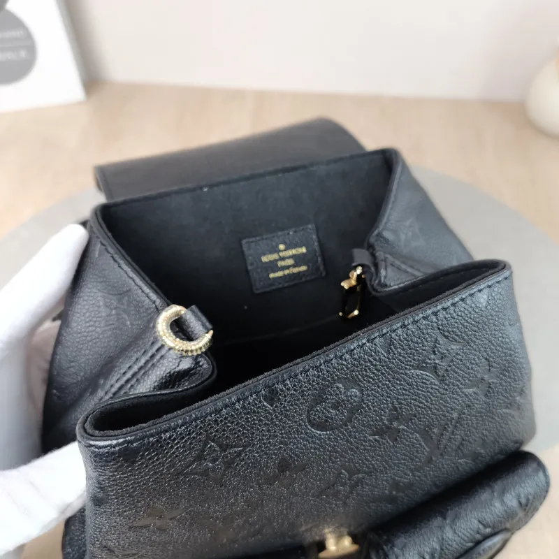 Louis Vuitton Backpack Backup Backpack Black Calfskin One Size 20 × 14 × 22 cm — detail view 7 of 12