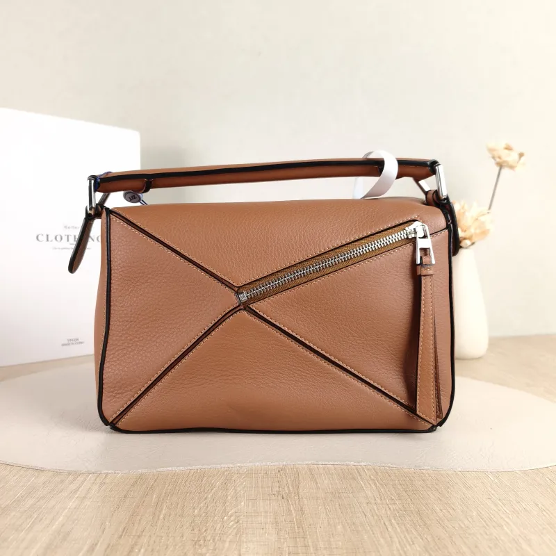 LOEWE Crossbody Bag Puzzle Caramel CC alfskin Small 24 × 10.5 × 16.5 cm — cover view 4 of 5