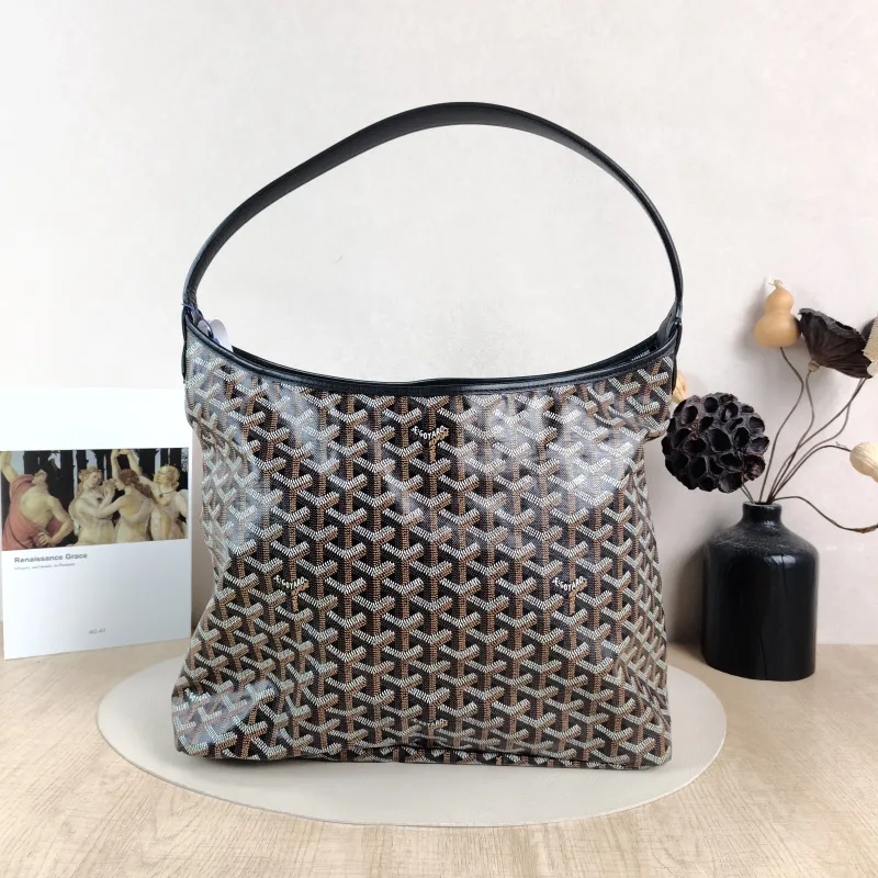 GOYARD Shoulder Bag Boheme Hobo Black ine Canvas Small 43 × 14 × 27 cm — cover view 4 of 6