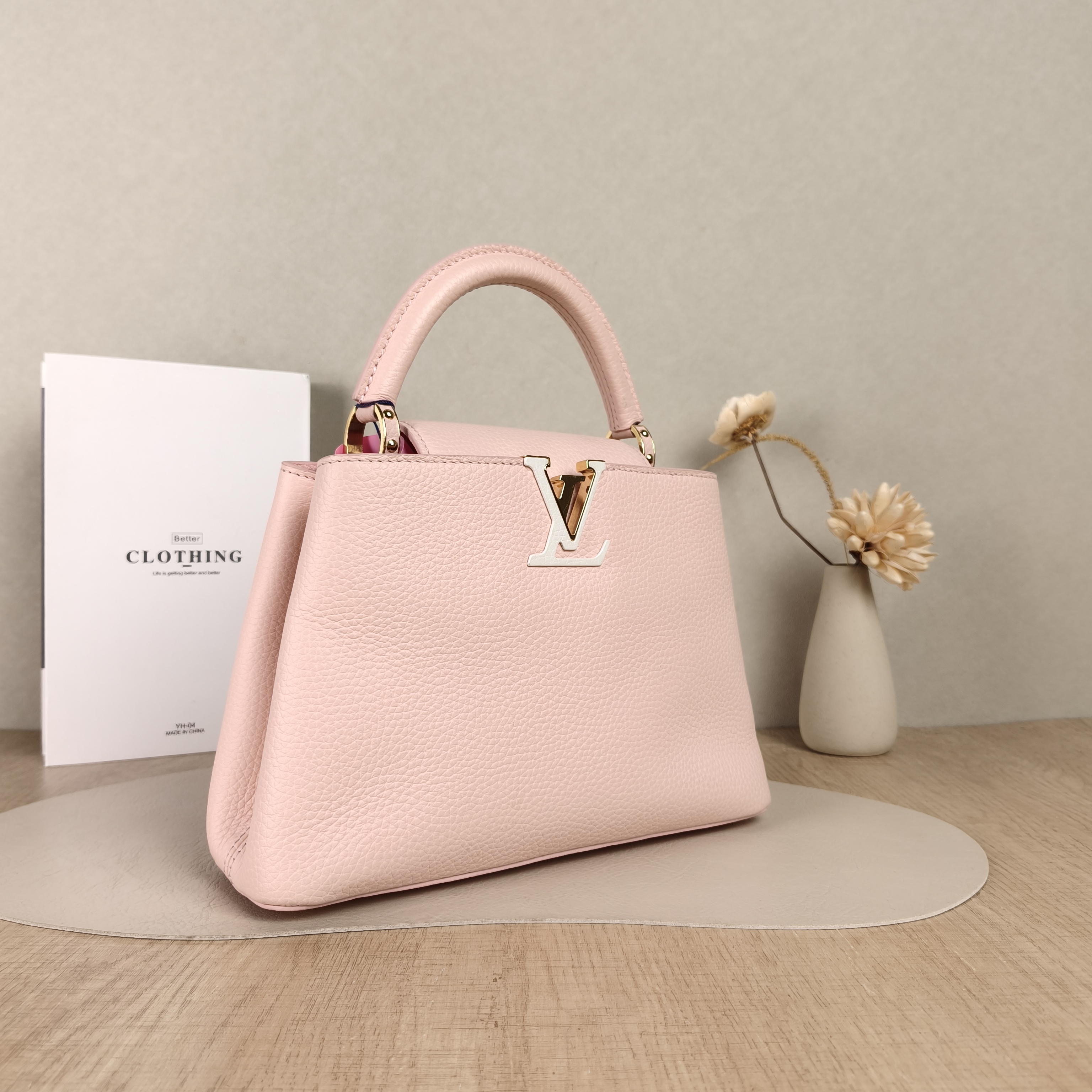 Louis Vuitton Crossbody Bag Capucines Pink Calfskin BB27 × 9 × 17.5 cm — cover view 5 of 5