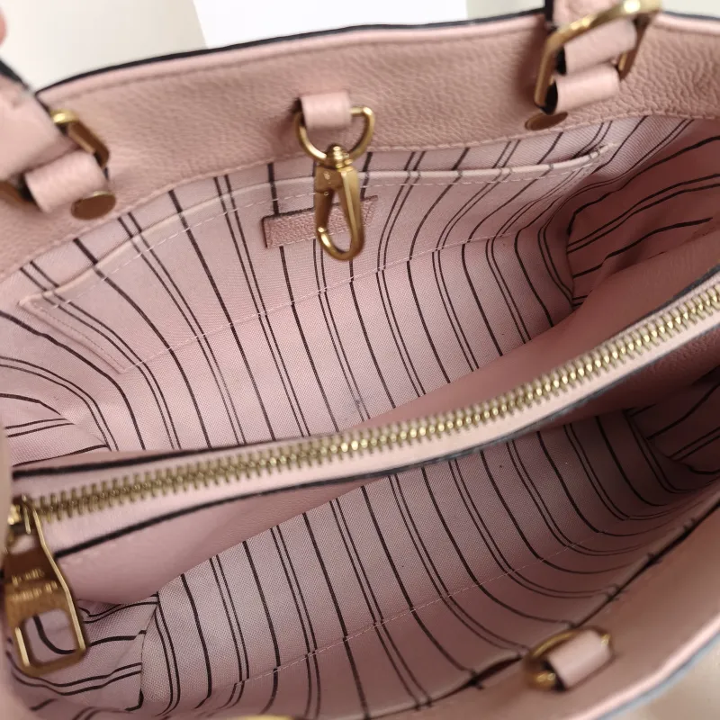 Louis Vuitton Top Handle Bag Montaigne Pink Calfskin BB 29 × 13 × 20 cm — detail view 2 of 11