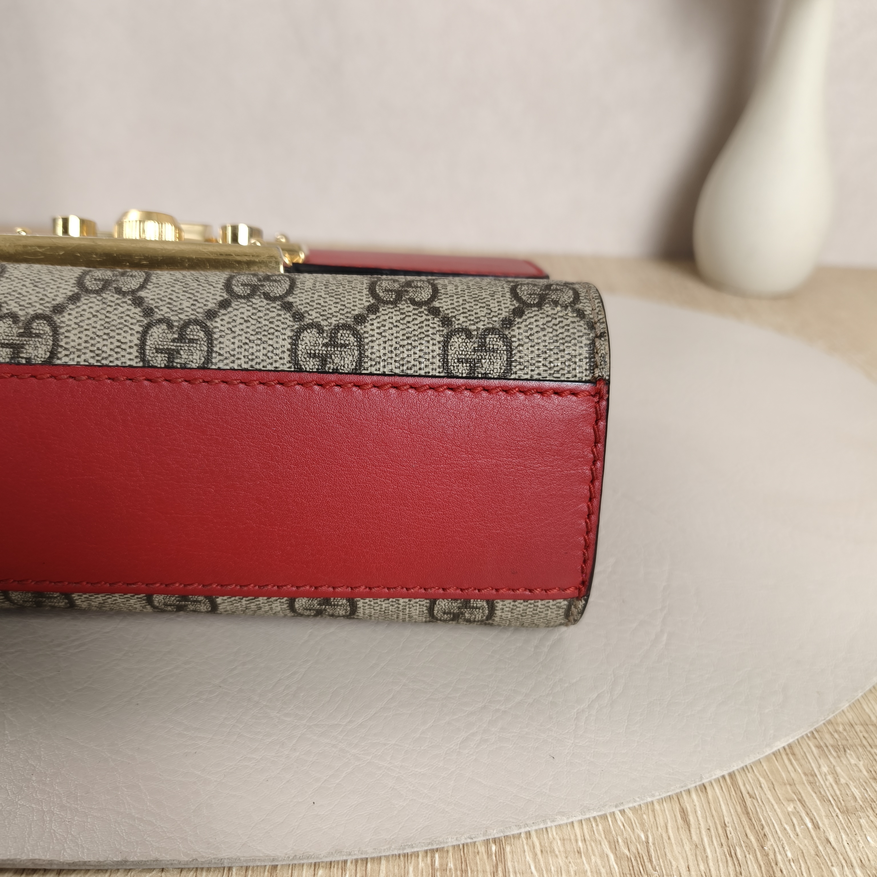 GUCCI Crossbody Bag Padlock Red PVC Small20.5 × 7.5 × 13 cm — cover view 5 of 11