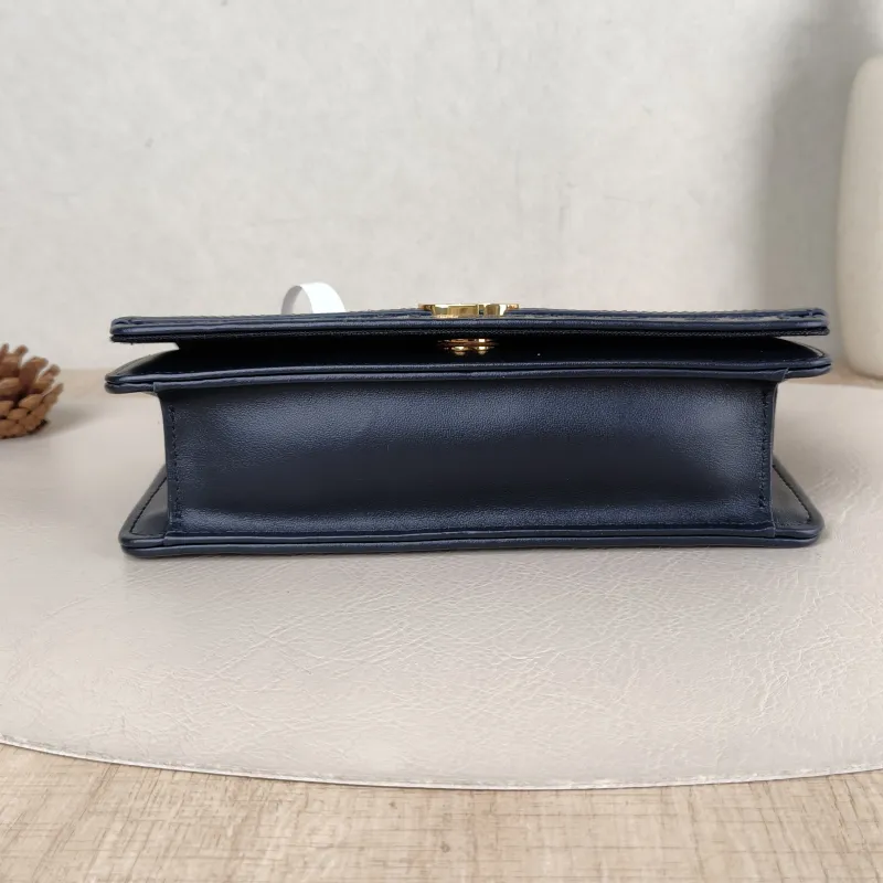 DIOR Crossbody Bag 30Montaigne Cigale Top Handle Crossbody Bag Blue Canvas One Size 20.5 × 5 × 11 cm — cover view 3 of 5
