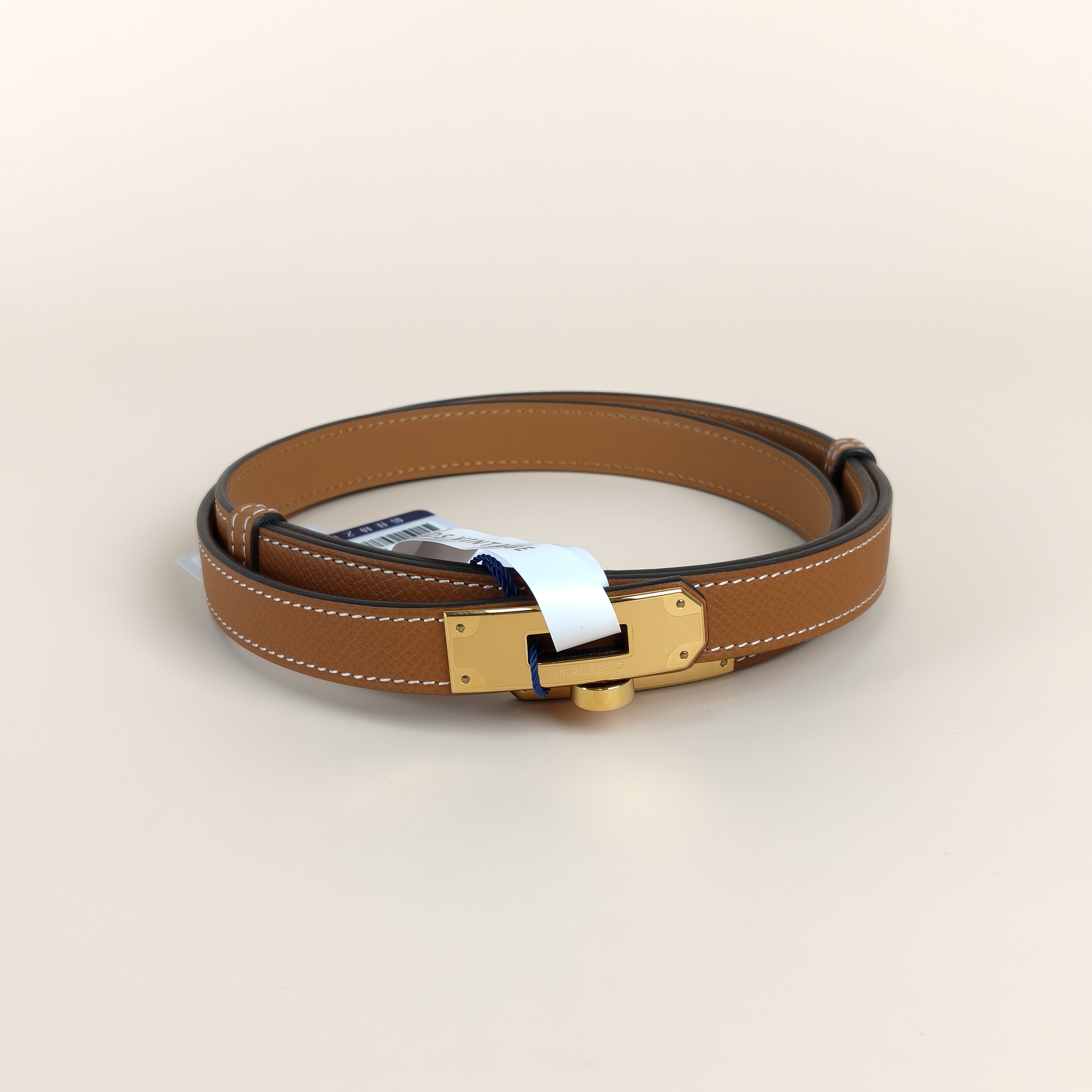 Hermès Belt Kelly Belt37 Brown Calfskin86cm