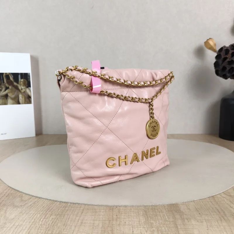 Chanel Crossbody Bag22Bag Pink Calfskinmini20 × 6 × 19 cm — cover view 3 of 5