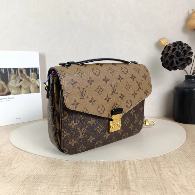 Louis Vuitton Crossbody Bag Pochette Métis Monogram Colorblock PVC Medium 25 × 7 × 19 cm — cover view 3 of 5