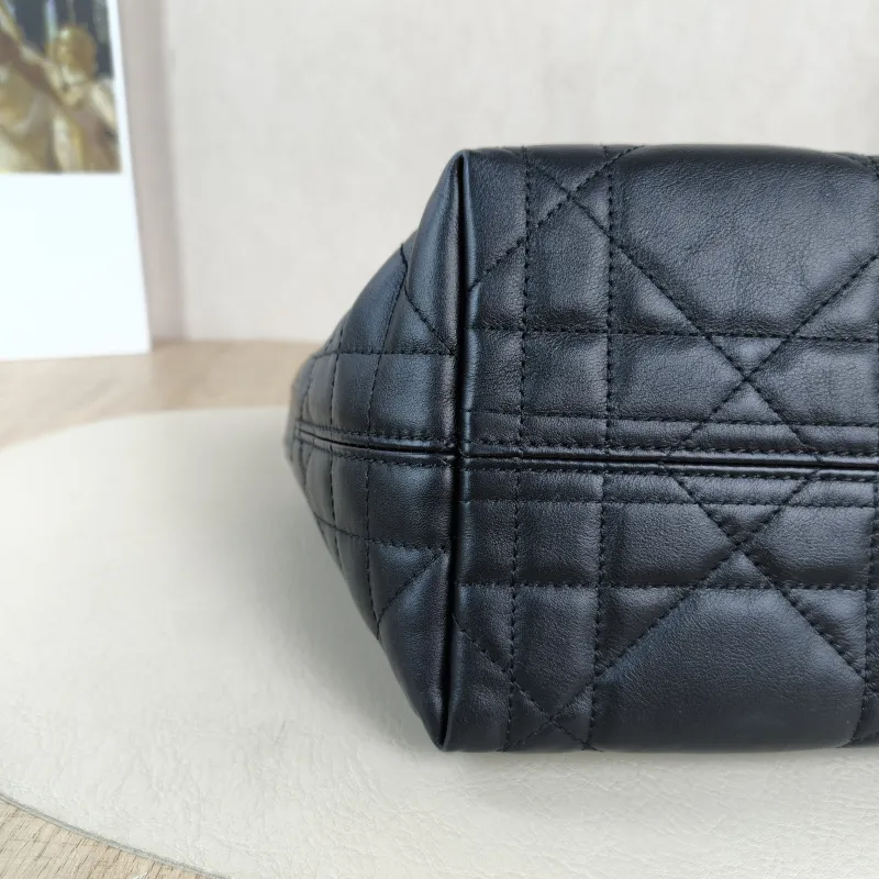 DIOR Top Handle Bag TOUJOURS Edition Black Calfskinmini13 × 12 × 15 cm — detail view 10 of 12