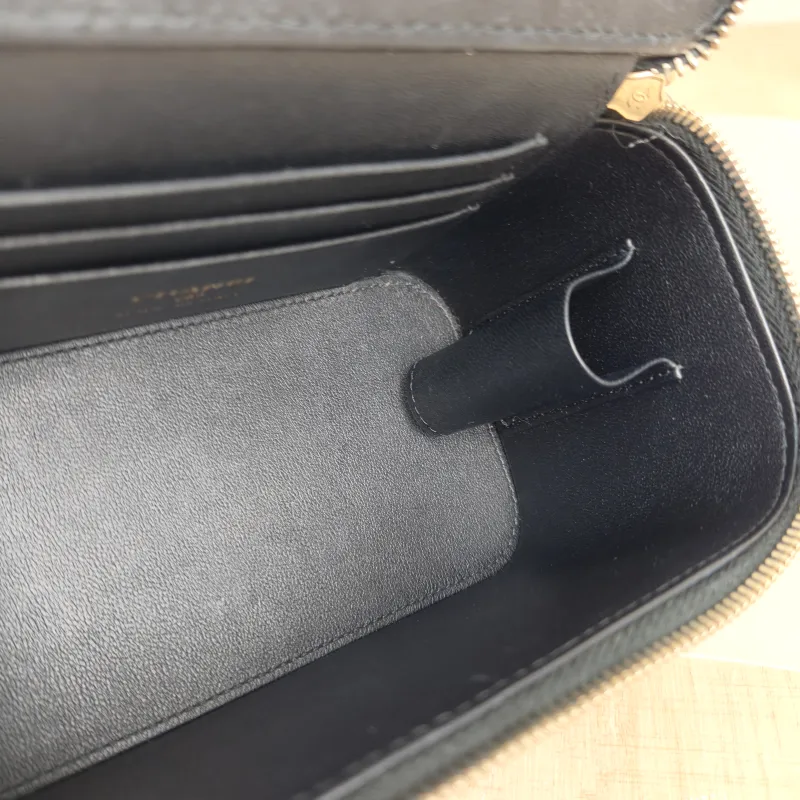 Chanel Crossbody Bag 24p Edition Box Bag Cosmetic Bag Black Lambskin 17 × 8 × 9.5 cm — detail view 13 of 14