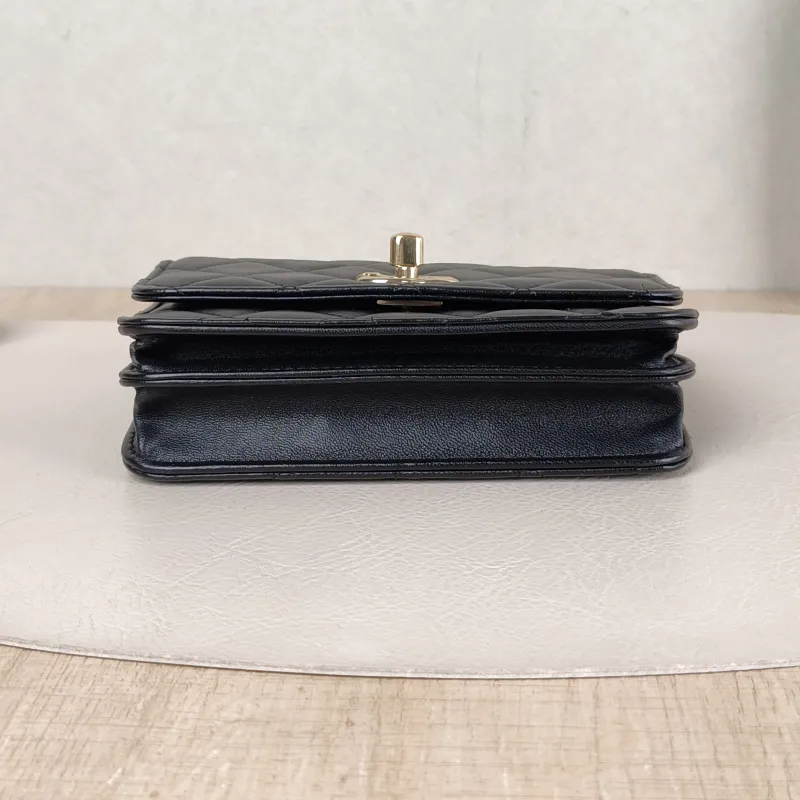 Chanel Crossbody Bag trendy cc woc Black Lambskin Mini 15.5 × 4 × 11 cm 30 — cover view 2 of 6
