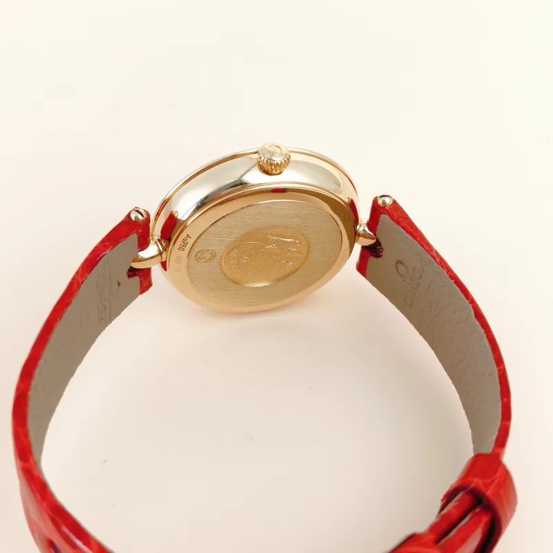 OMEGA Watch Collection Watch White Mother-of-Pearl 18KY ellow Gold Diamond One Size27mm Watch — cover view 4 of 9