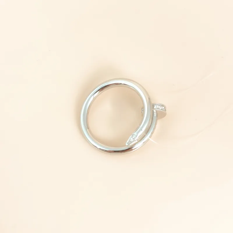 CARTIER Ring Juste un Clou Ring White Gold Diamond18KW hite Gold Edition 56 — cover view 4 of 7