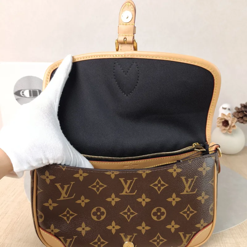 Louis Vuitton Crossbody Bag Diane Baguette Bag Shoulder Strap PVC Small24 × 9 × 15 cm — detail view 3 of 14
