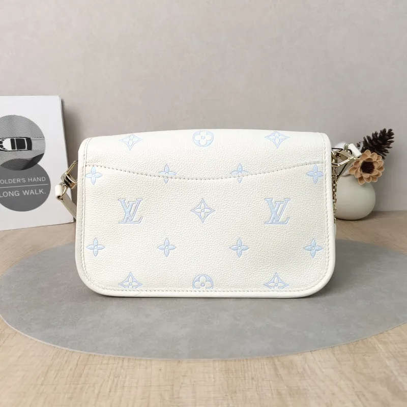 Louis Vuitton Crossbody Bag Diane Baguette Bag White · Blue Empreinte Embossed Calfskin Monogram Small24 × 9 × 15 cm — cover view 6 of 6