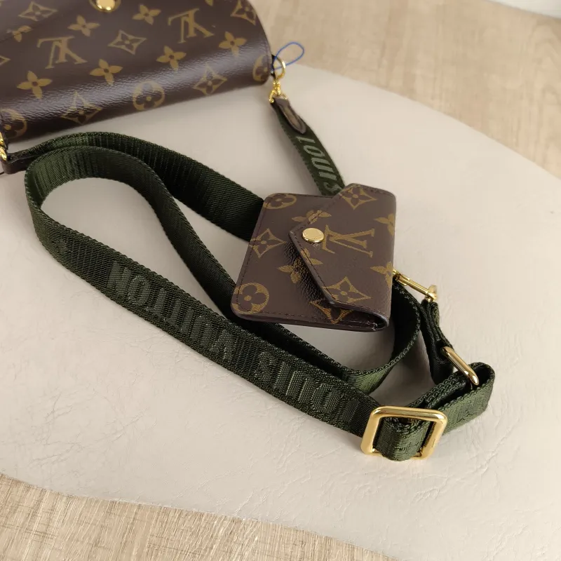 Louis Vuitton Crossbody Bag FÉLICIE STRAP & GO Monogram PVC Small 17 × 3.5 × 9.6 cm — detail view 5 of 10