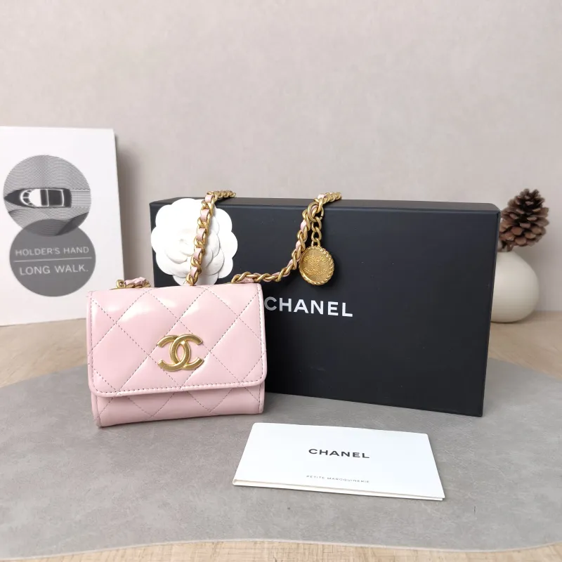 Chanel Crossbody Bag CF Crossbody Bag Pink Calfskin Mini 11 × 3 × 9 cm — cover view 4 of 6