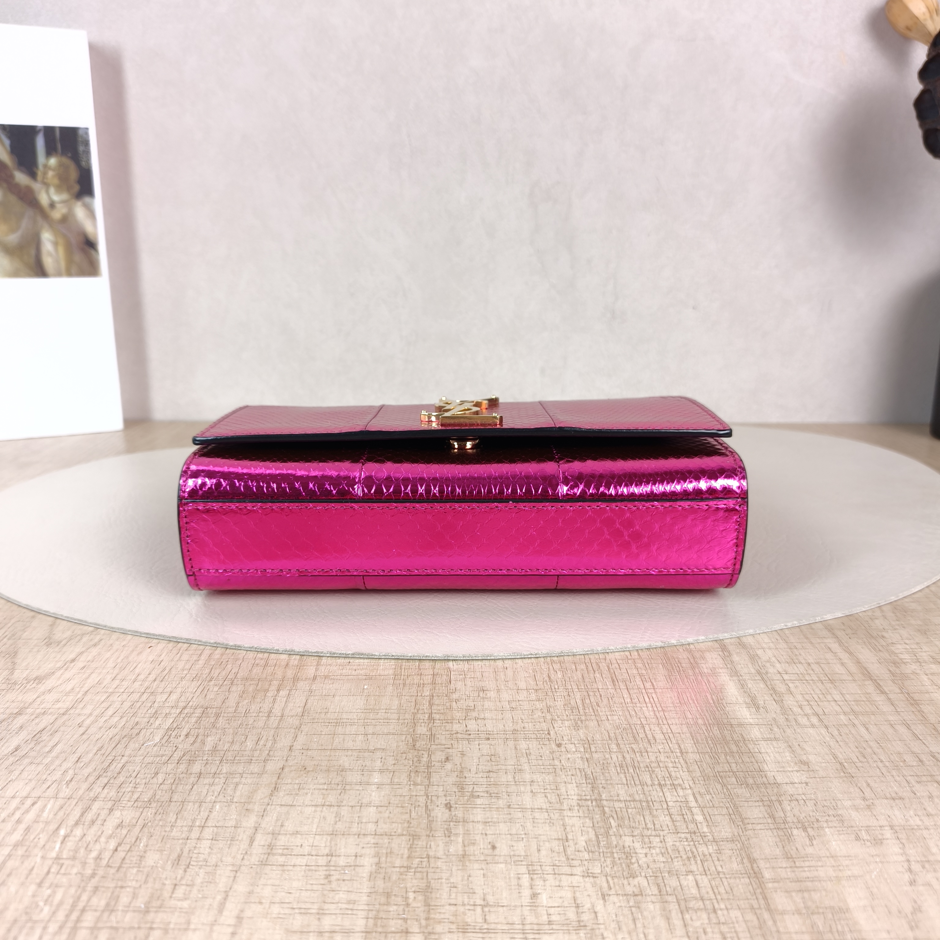 SAINT LAURENT Crossbody Bag KATE Pink Red Calfskin Small20 × 5 × 12.5 cm — cover view 5 of 6