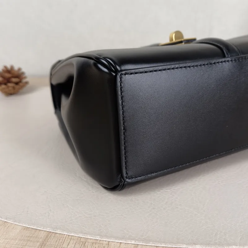 CELINE Crossbody Bag 16 Edition Black Calfskin Mini 17.5 × 7 × 14 cm — detail view 11 of 14